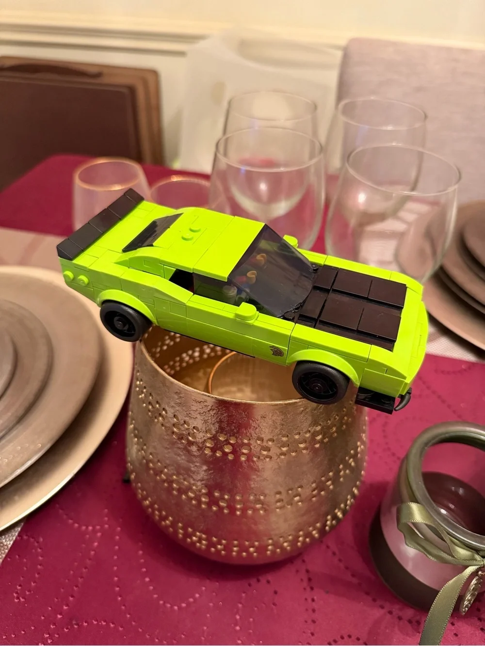 LEGO Speed Champions Lime Green Muscle Car